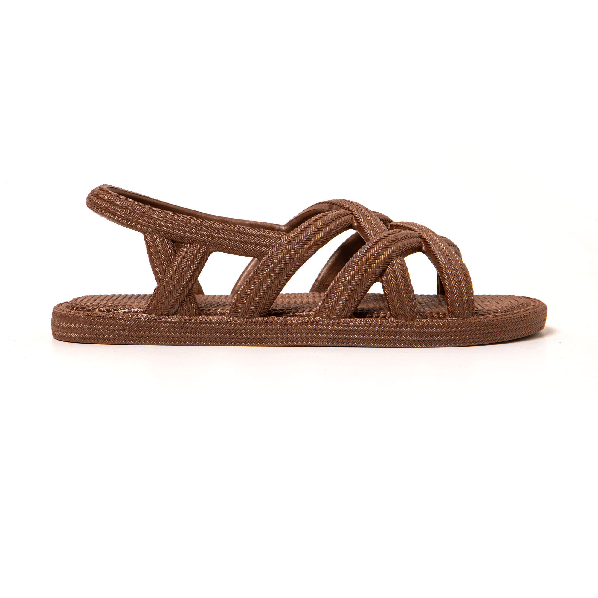 Sandales femme Brasileras Marron semelle en gomme 3/7