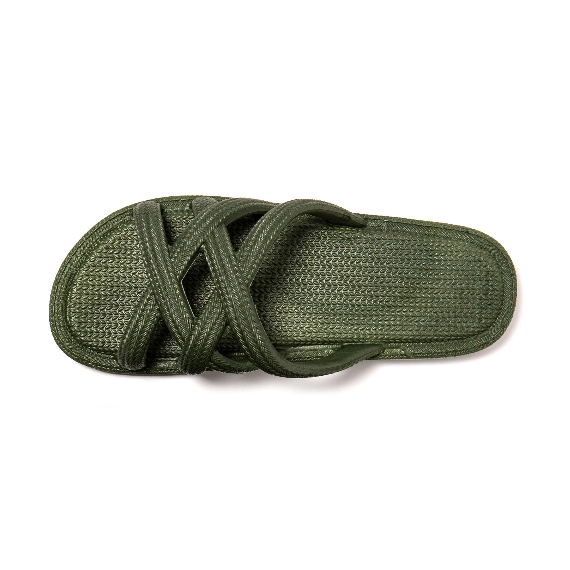 Sandalen Damen Brasileras Militärgrün mit Gummisohle 5/7