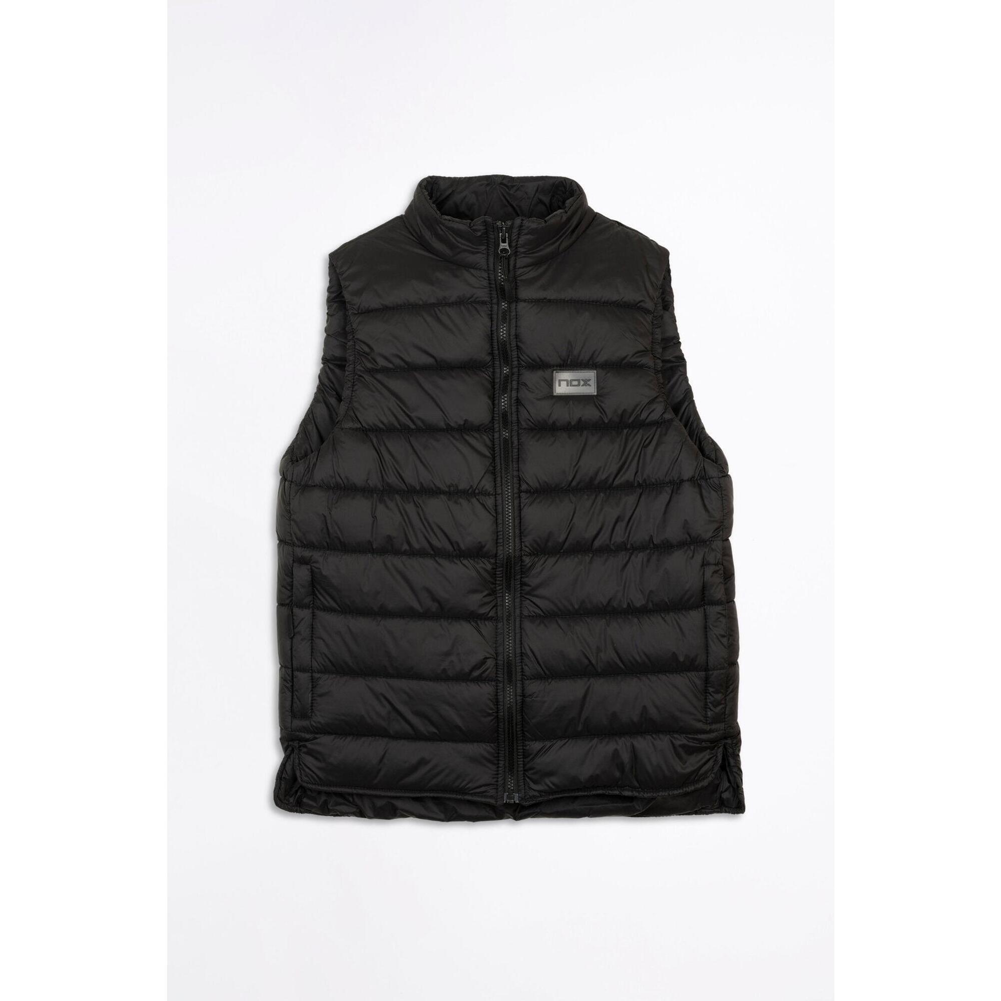 Nox - T-shirt Basic Nox Bleu Marine Lettres Corail Rouge - Gilet Sans Manche - Noir - Decathlon