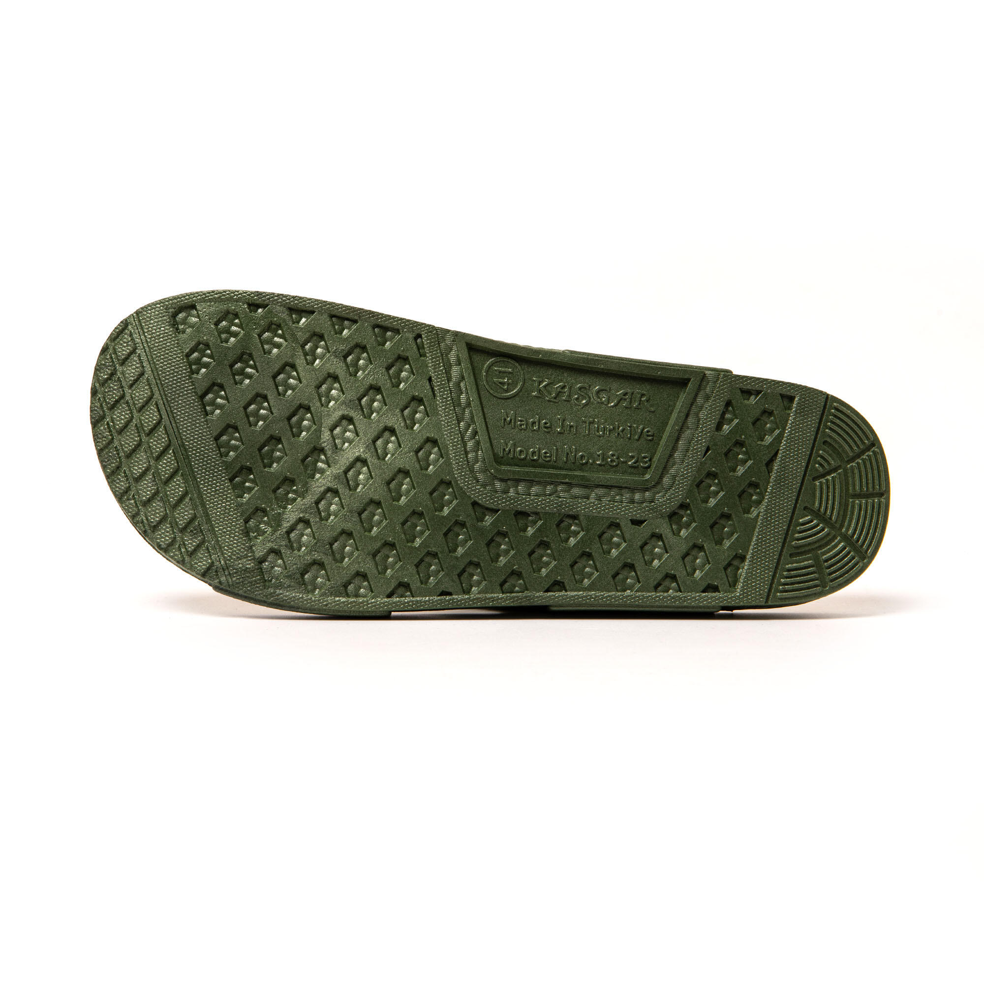 Tongs homme Brasileras Vert Militaire semelle en gomme 7/7