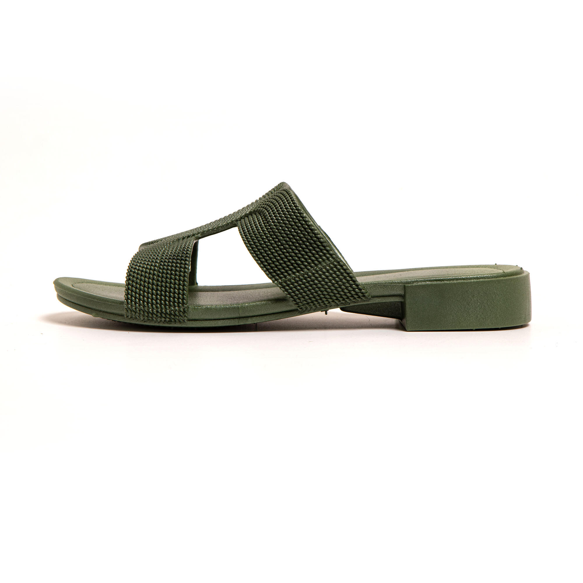 Sandali donna Brasileras Verde Militare con suola in gomma 4/7