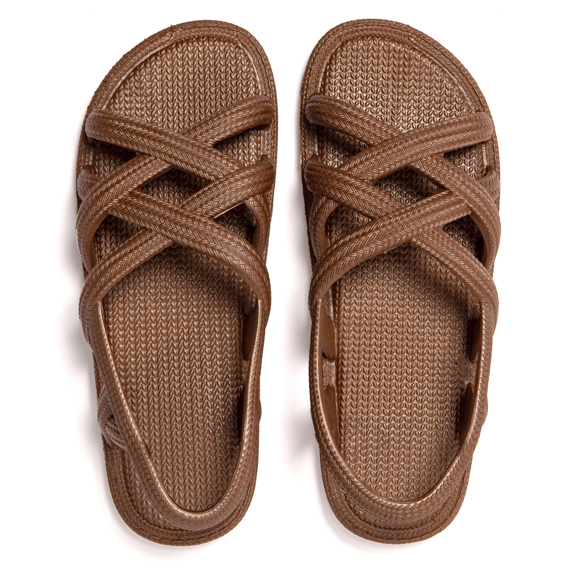 Sandales femme Brasileras Marron semelle en gomme 6/7