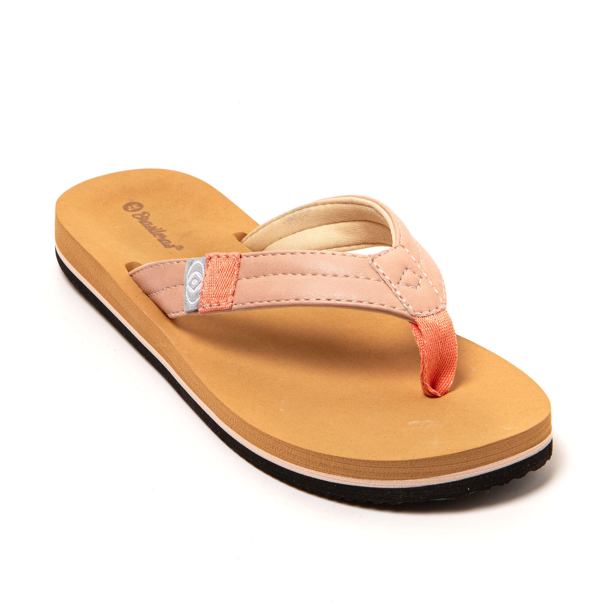 Infradito donna Brasileras Rosa con suola in gomma 2/7