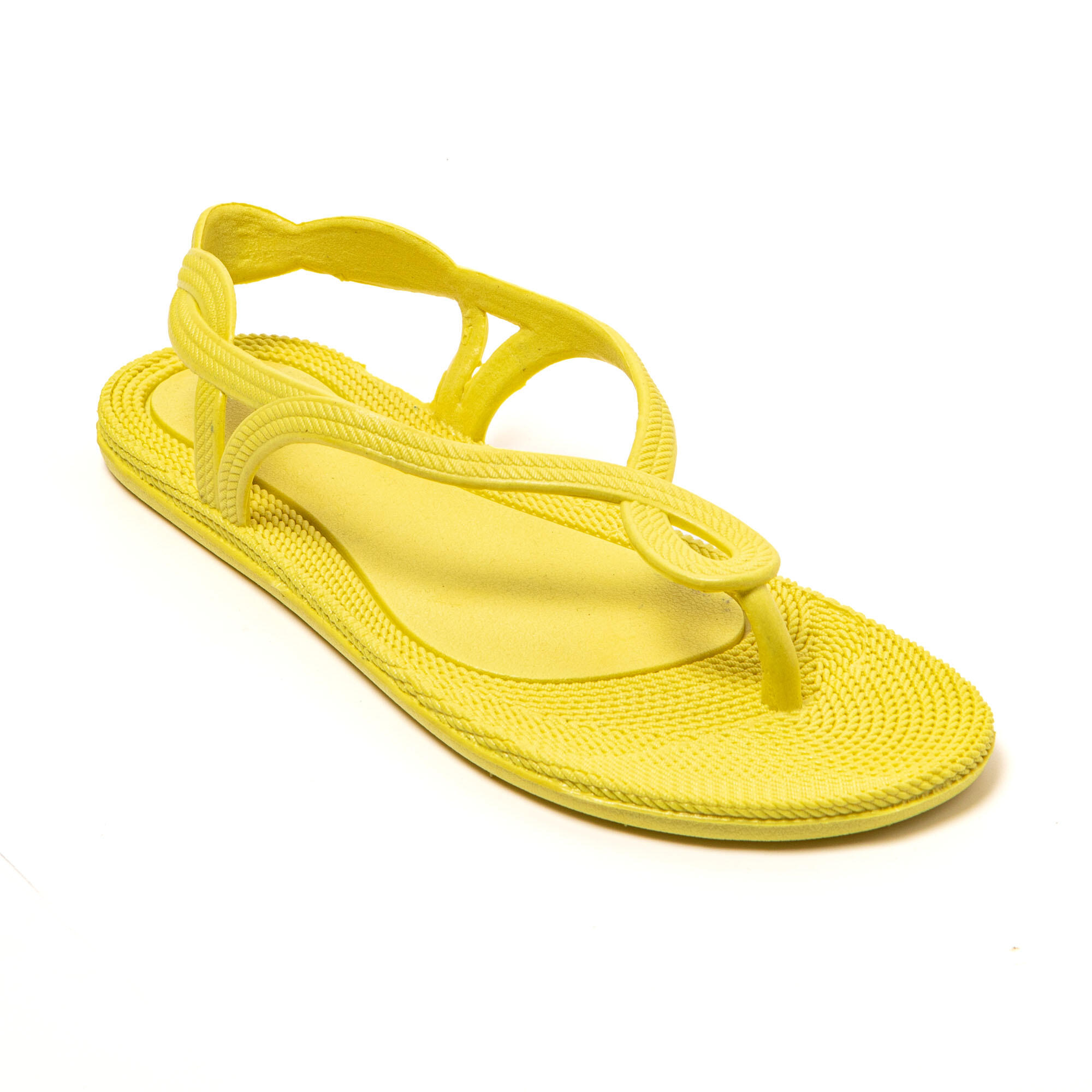 Tongs femme Brasileras Jaune semelle en gomme 2/7