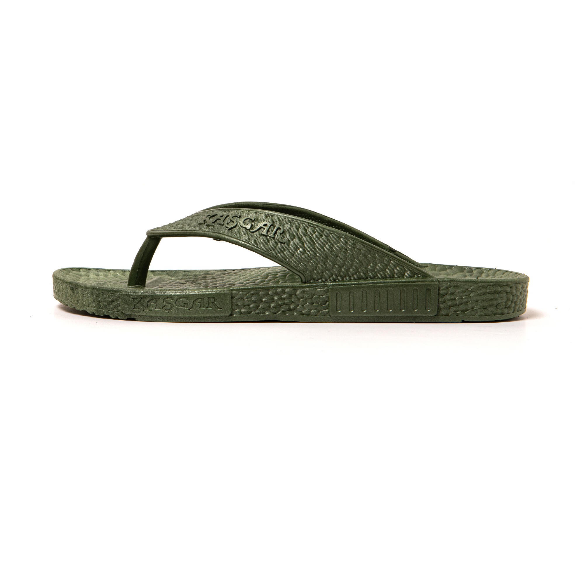 Tongs homme Brasileras Vert Militaire semelle en gomme 4/7