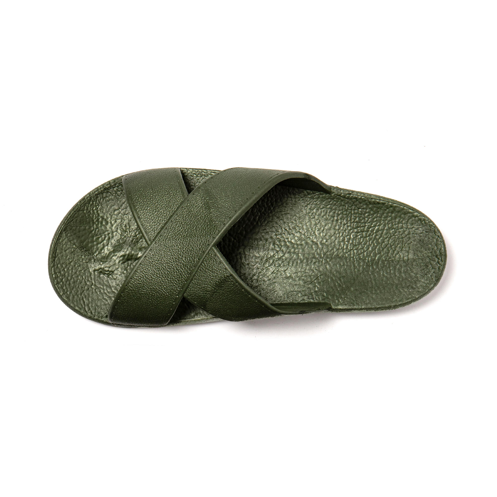 Sandales homme Brasileras Vert Militaire semelle en gomme 5/7