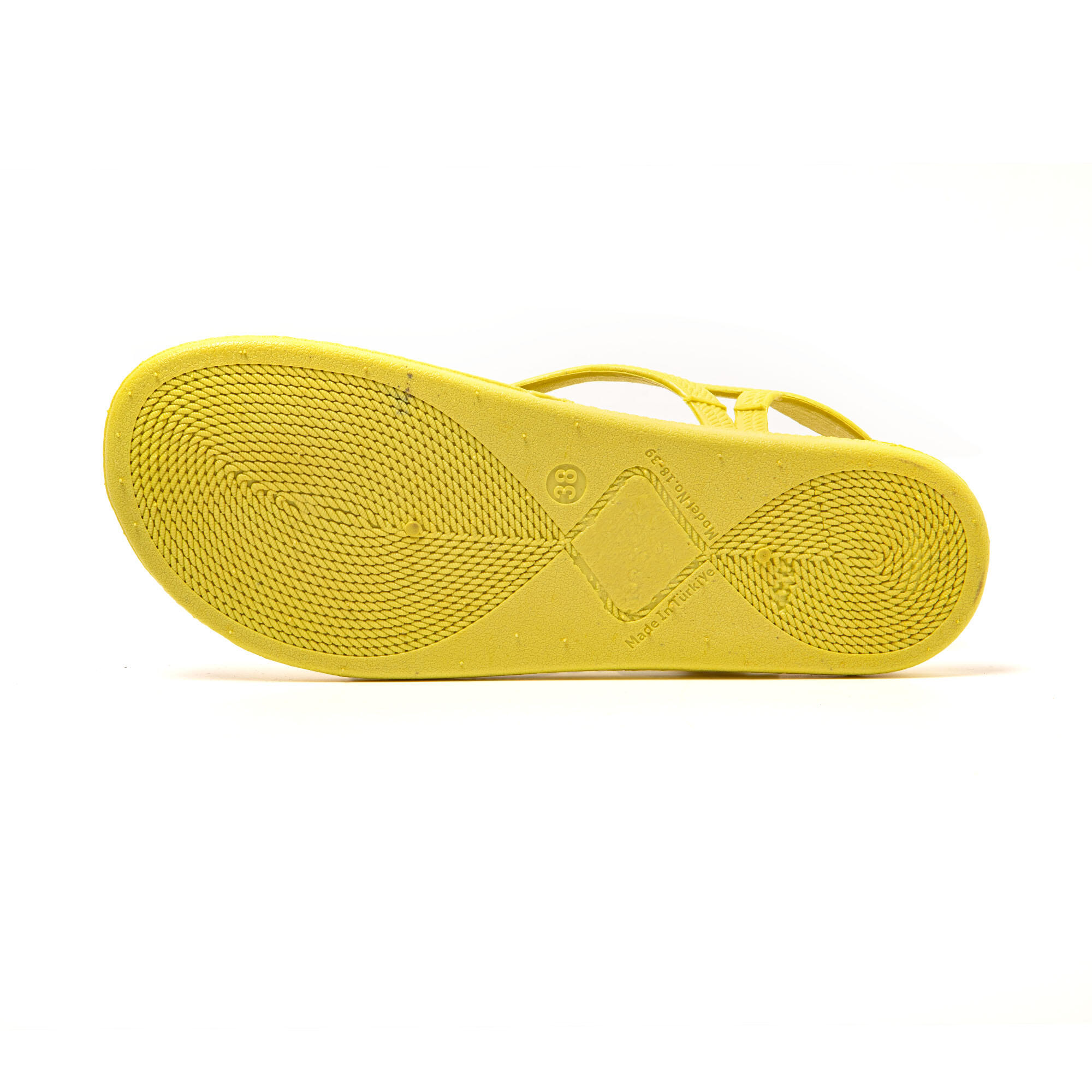 Tongs femme Brasileras Jaune semelle en gomme 7/7