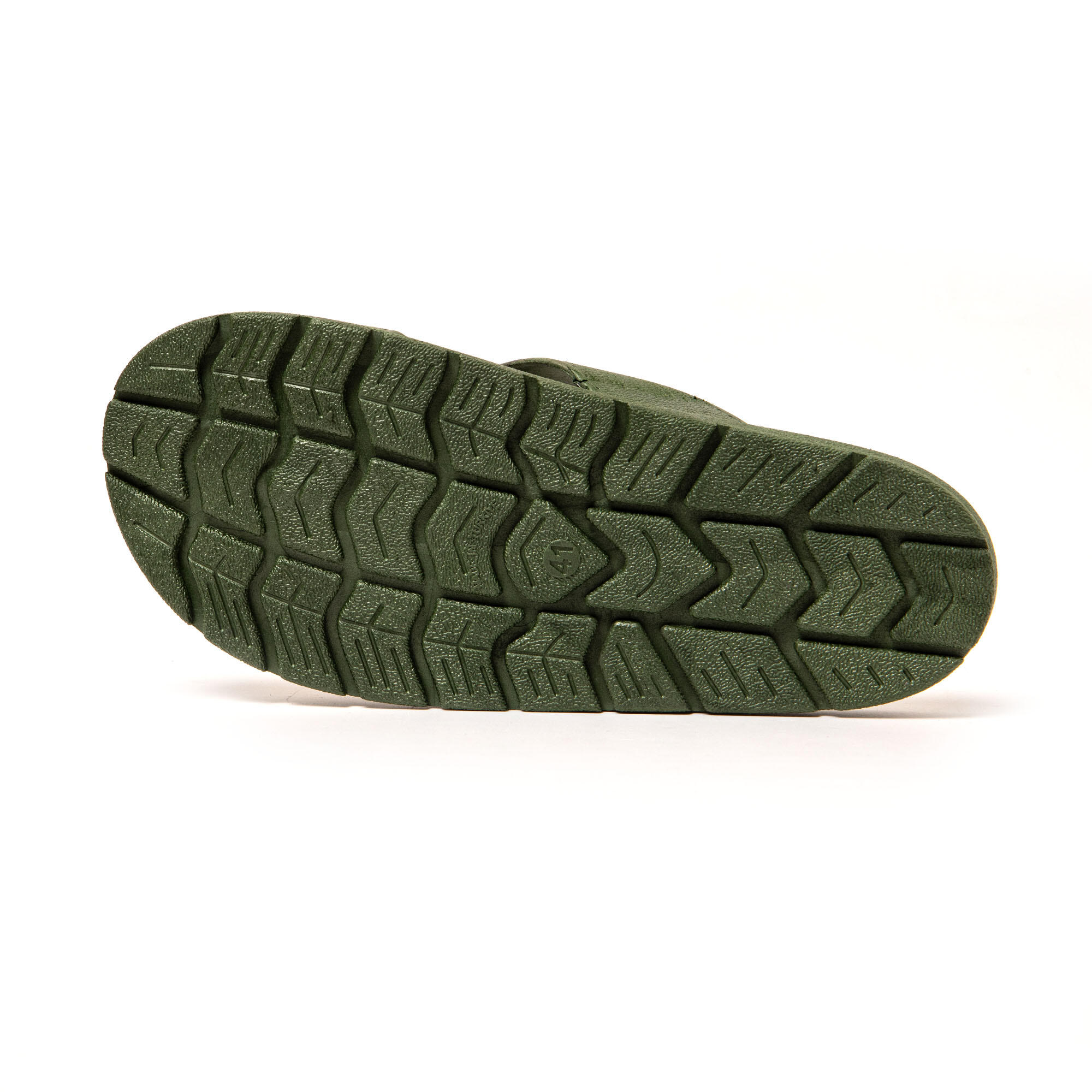Sandales homme Brasileras Vert Militaire semelle en gomme 7/7