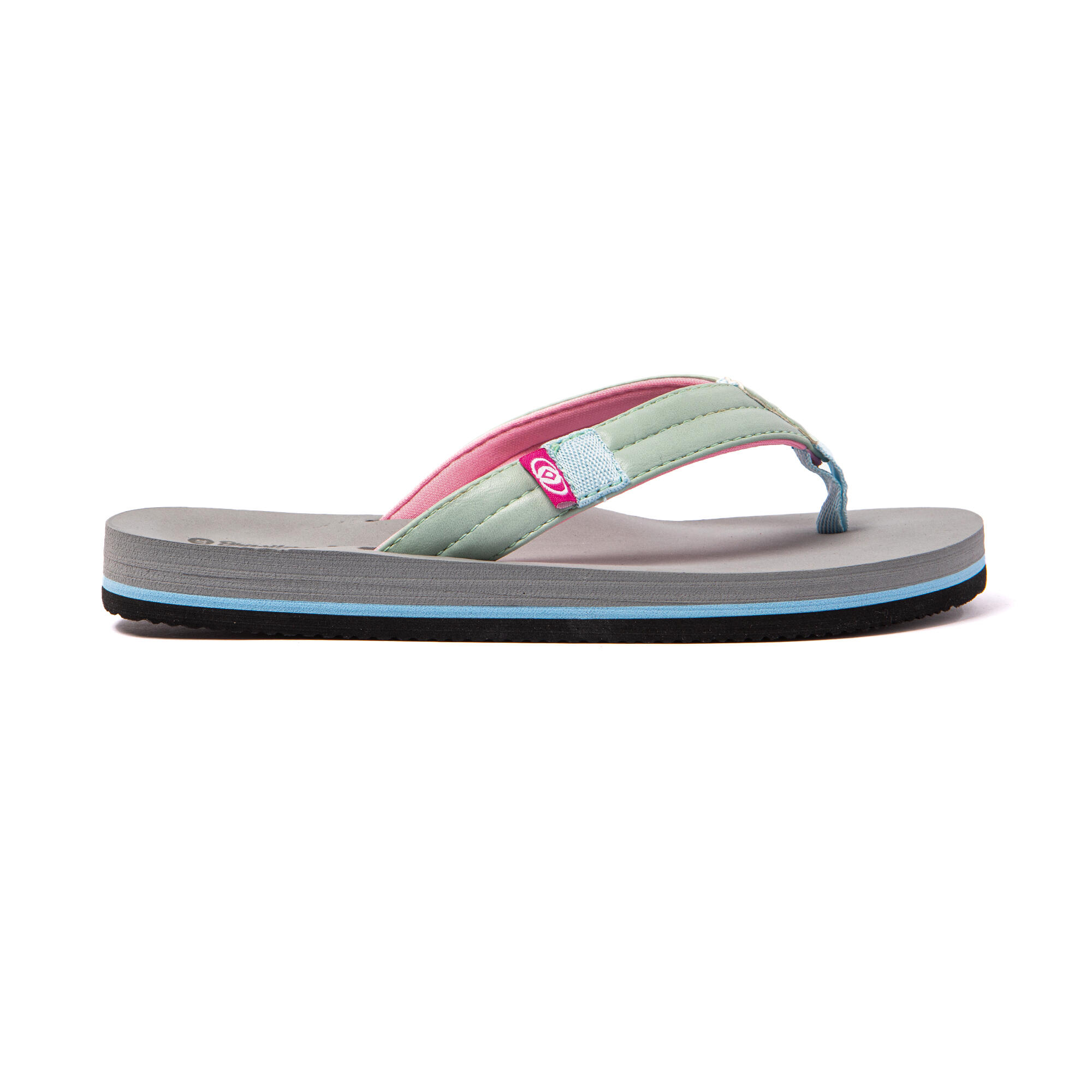 Tongs femme Brasileras Turquoise semelle en gomme 3/7