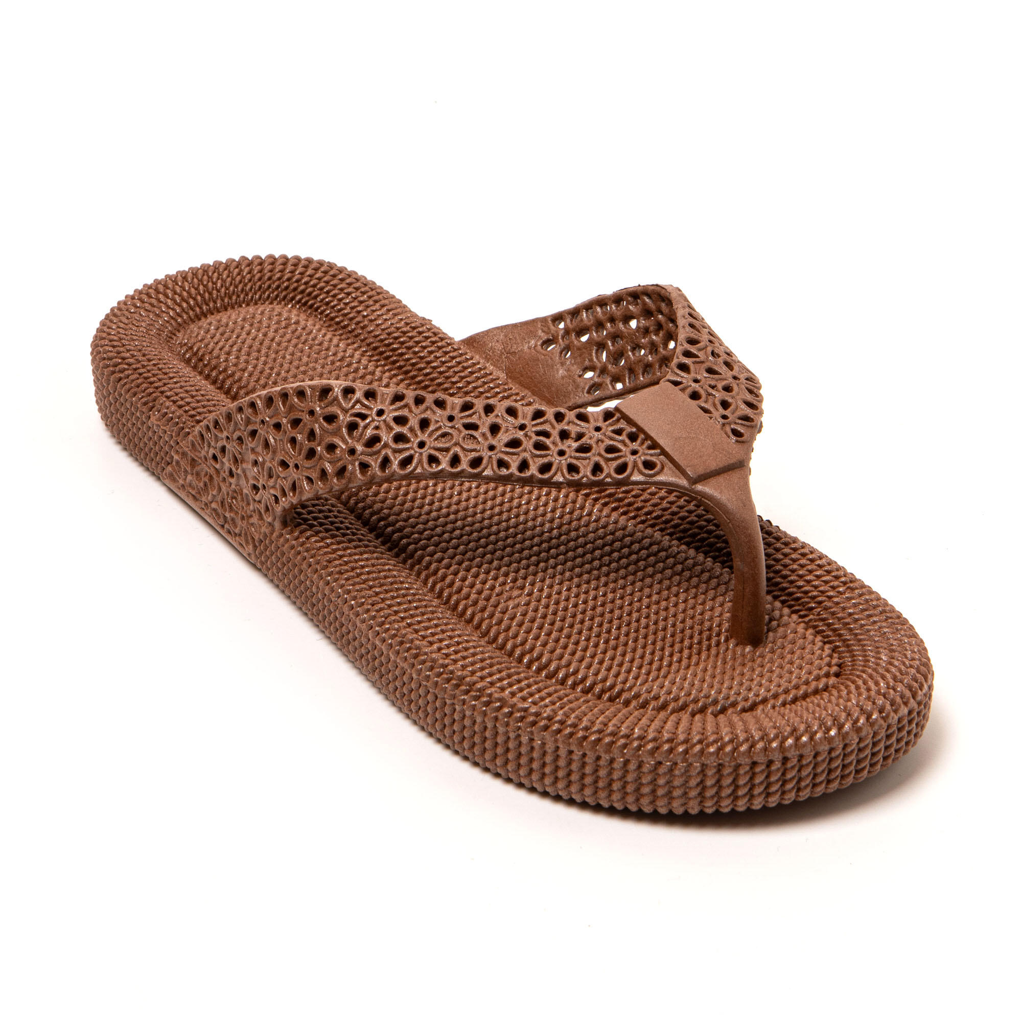 Infradito donna Brasileras Marrone con suola in gomma 2/7
