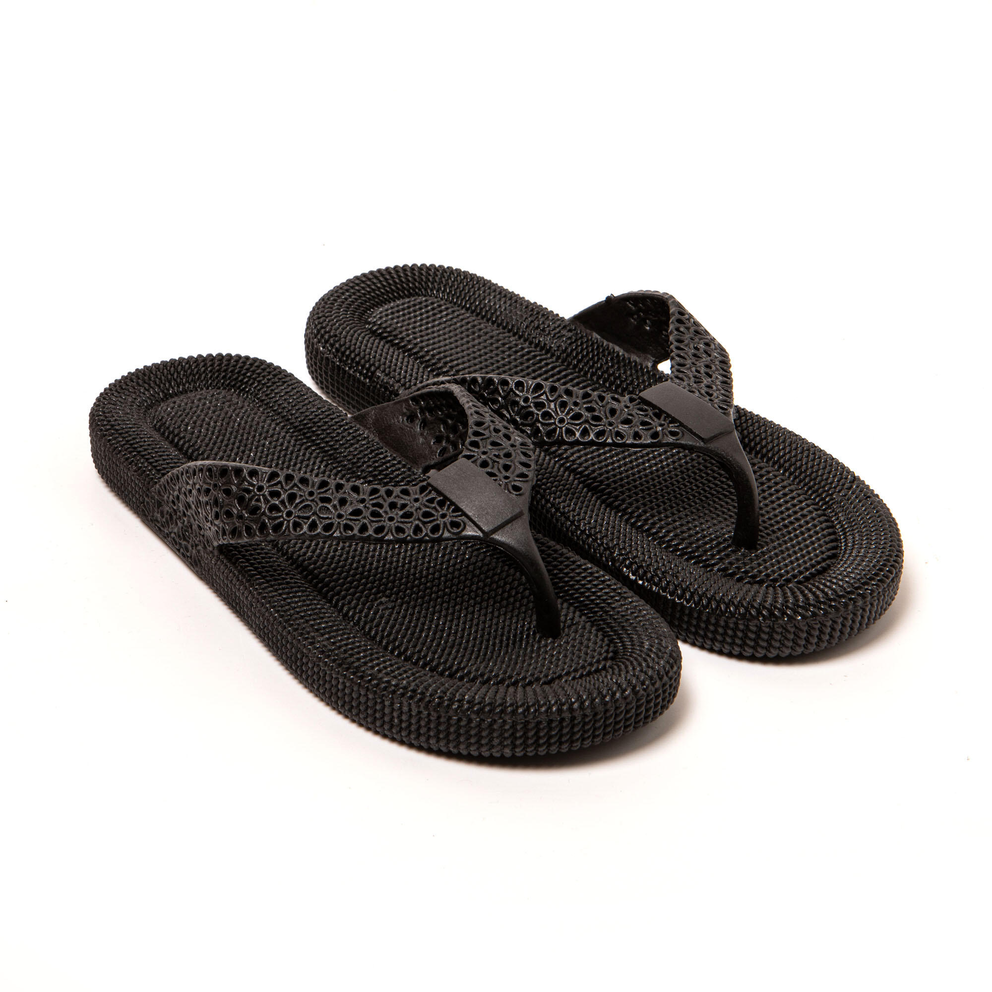 BRASILERAS Chanclas playa mujer Brasileras Negro suela goma