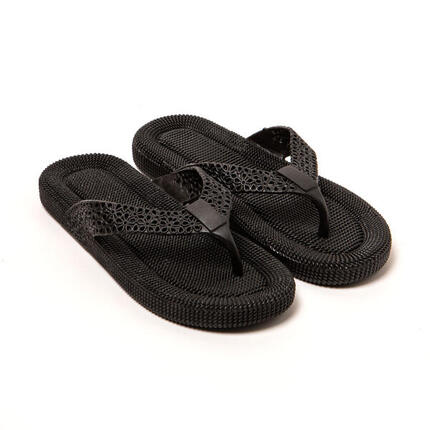 Zehentrenner Damen Brasileras Militärgrün mit Gummisohle