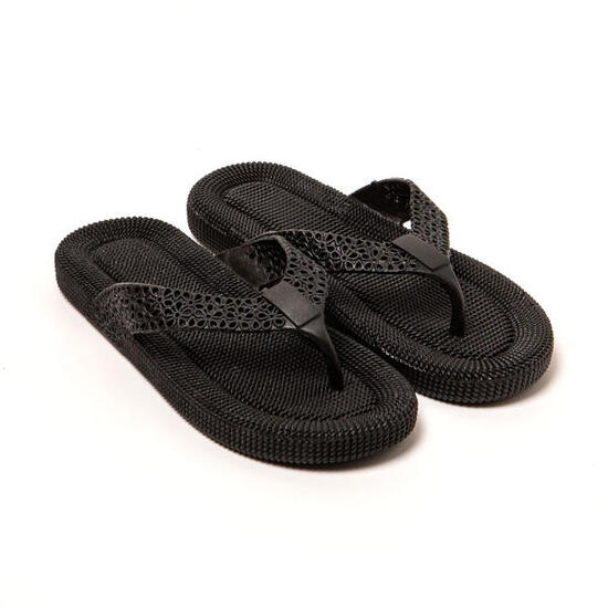 Zehentrenner Damen Brasileras Militärgrün mit Gummisohle