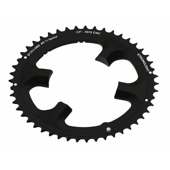 Stronglight Kettenblatt Ultegra 110mm außen 52 Zähne, schwarz, ct², 11-fach