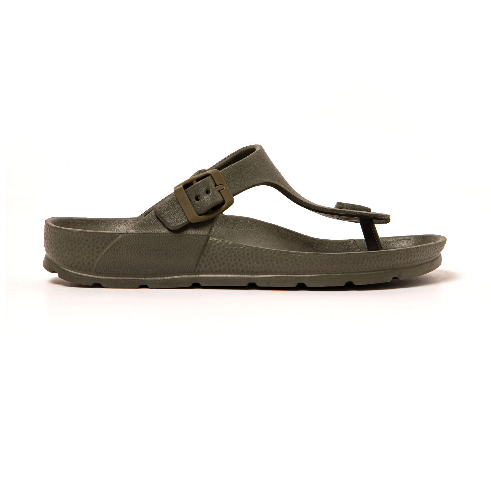 Sandales unisex Brasileras Vert Militaire semelle en gomme 3/7
