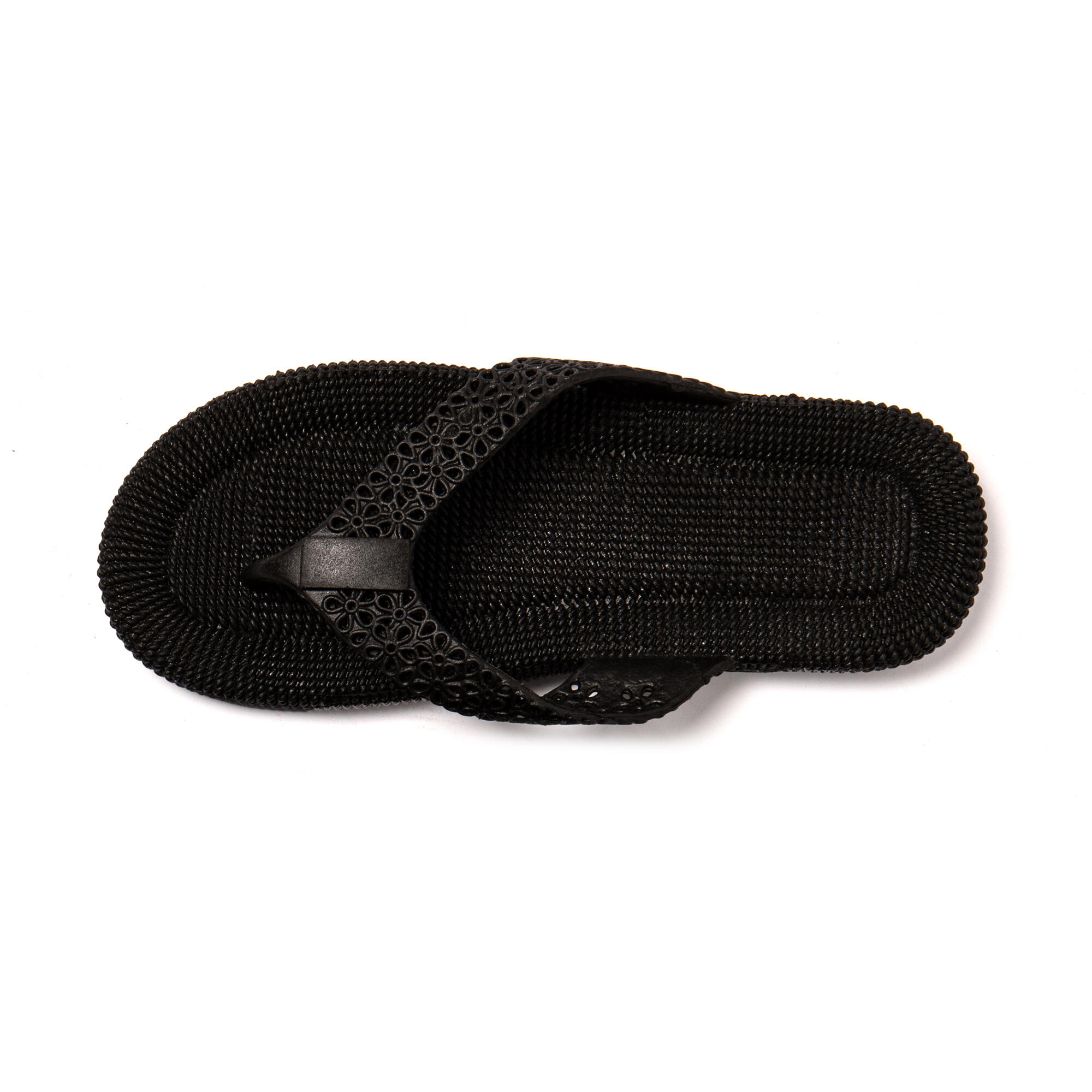 Chanclas playa mujer Brasileras Negro suela goma 5/7