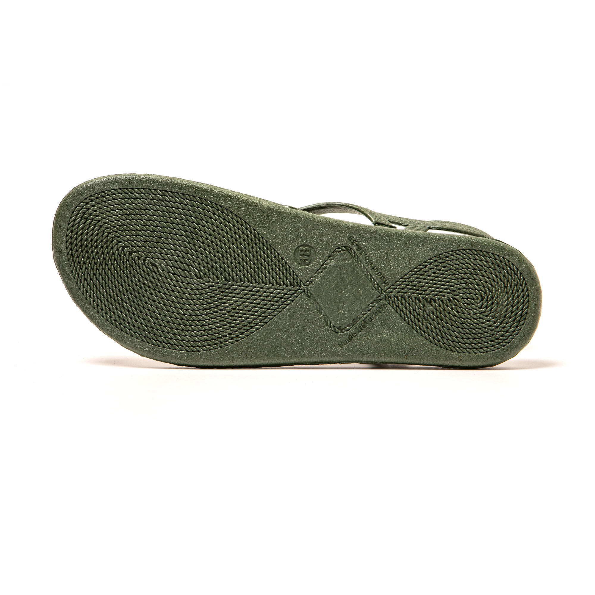 Infradito donna Brasileras Verde Militare con suola in gomma 7/7