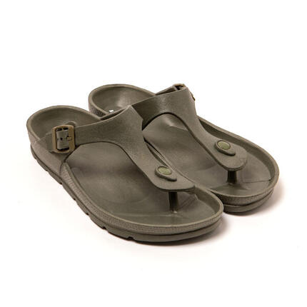 Sandalen Unisex Brasileras Militärgrün mit Gummisohle