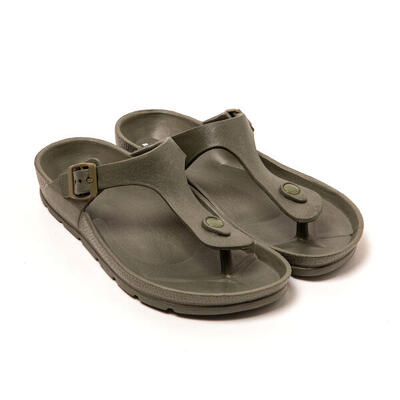 Sandali unisex Brasileras Verde Militare con suola in gomma