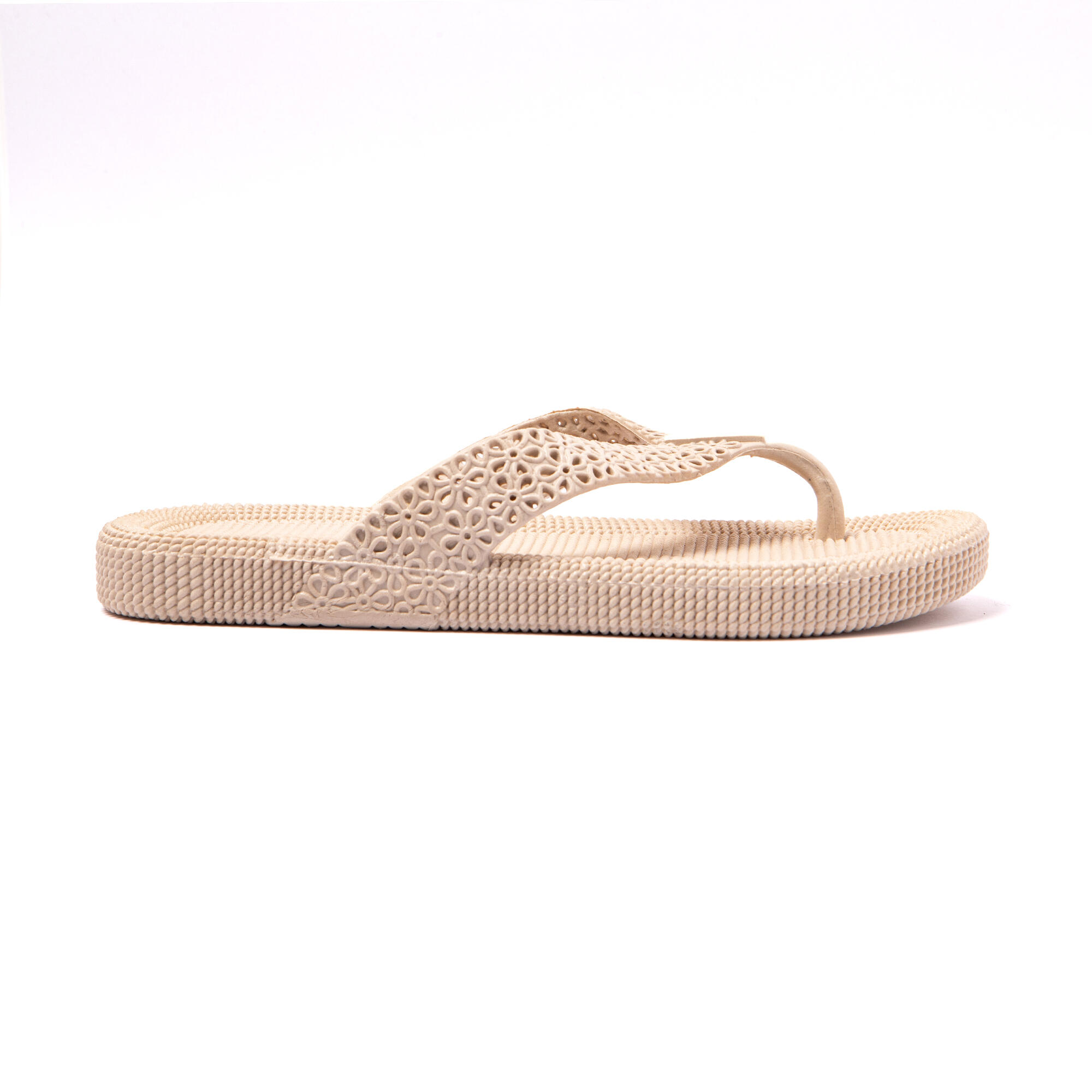 Infradito donna Brasileras Beige con suola in gomma 3/7