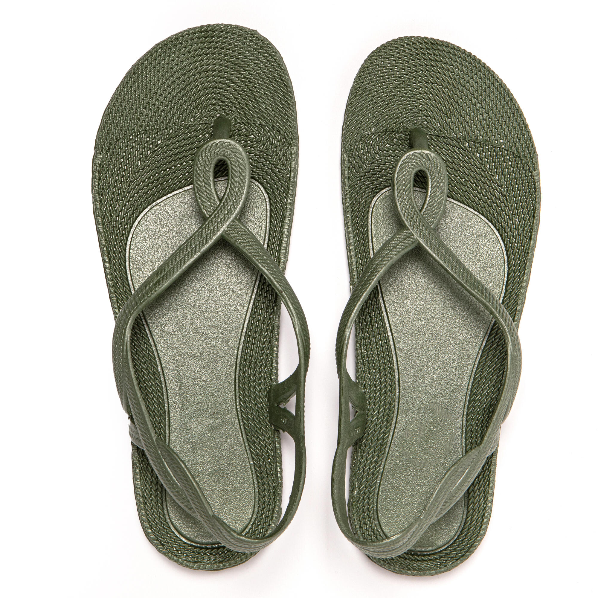 Infradito donna Brasileras Verde Militare con suola in gomma 6/7