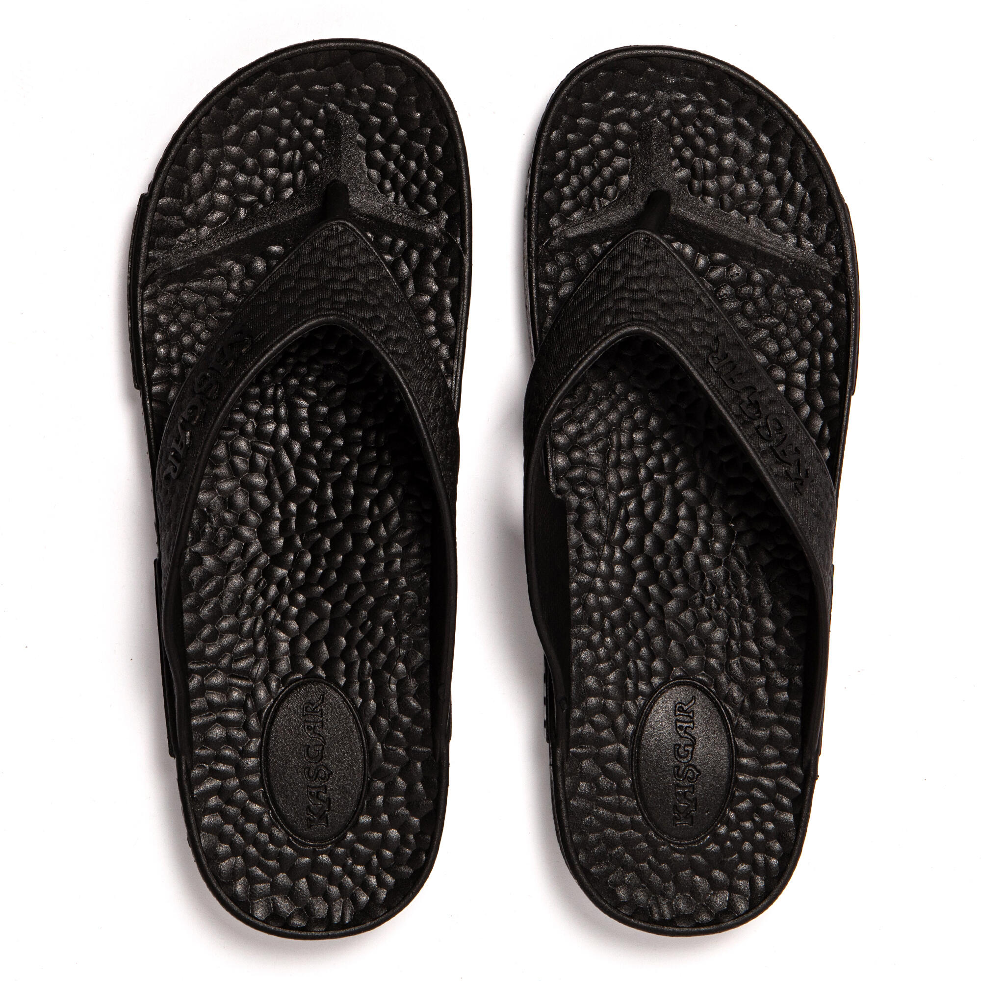 Chanclas playa hombre Brasileras Negro suela goma 6/7