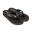 Tongs femme Brasileras Noir semelle en gomme