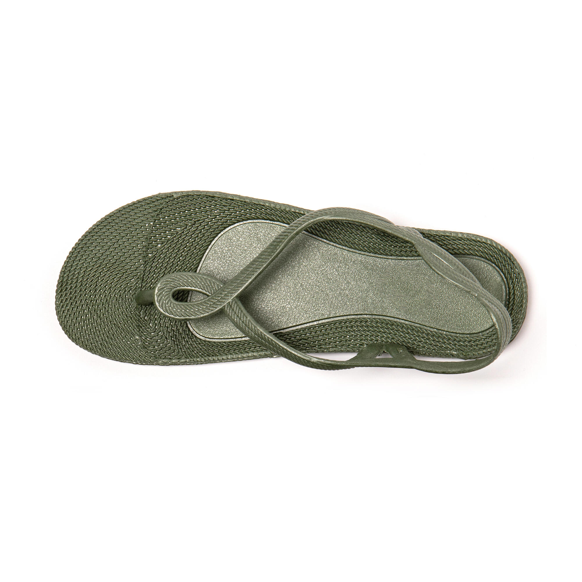 Infradito donna Brasileras Verde Militare con suola in gomma 5/7
