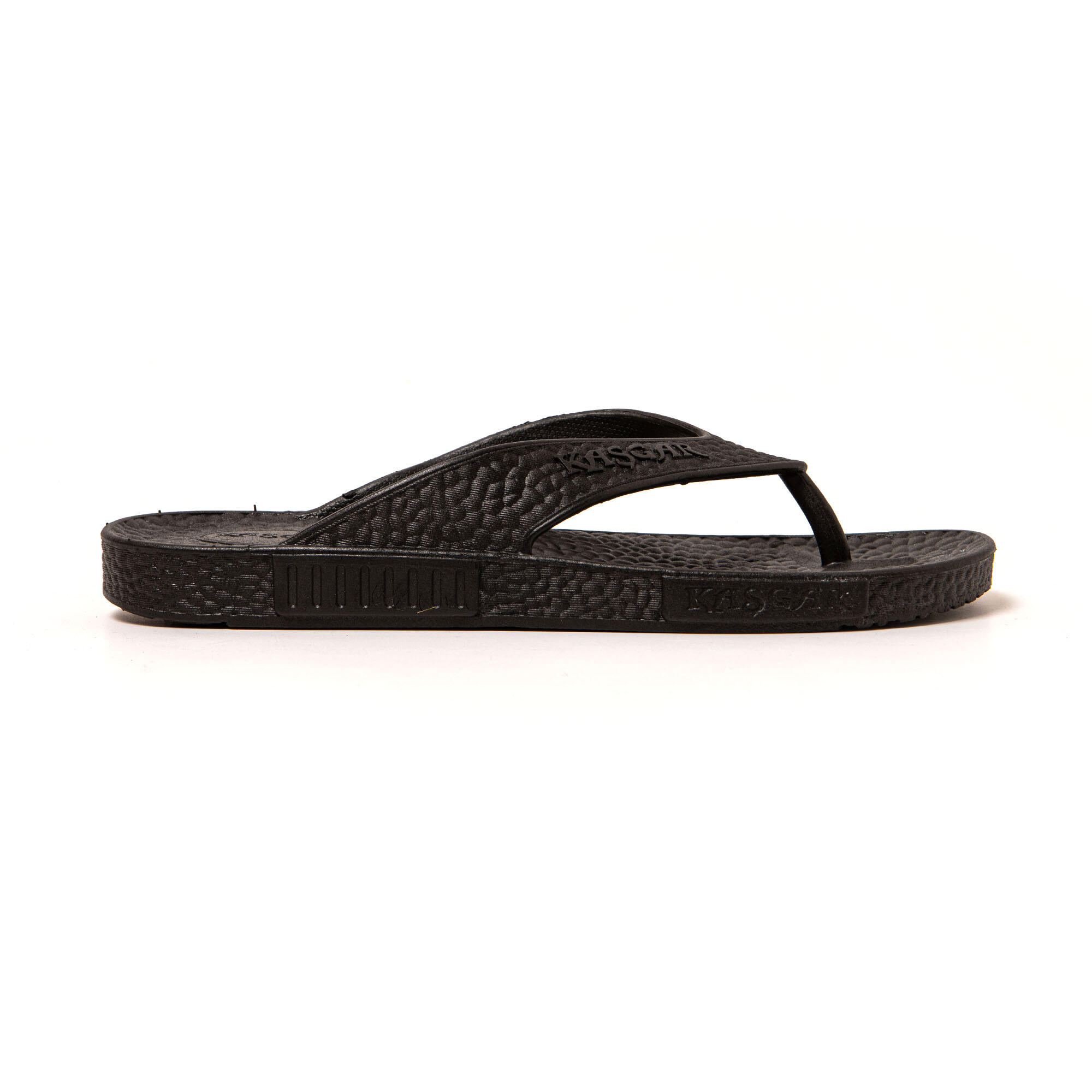 Chanclas playa hombre Brasileras Negro suela goma 3/7