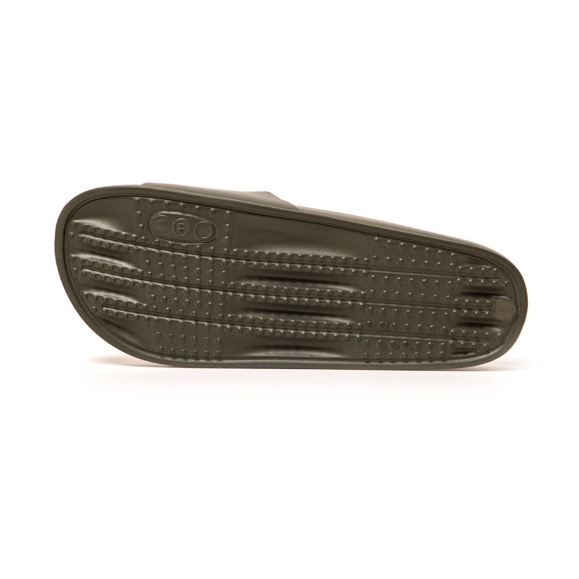 Strand sandalen voor dames Brasileras Militair Groen met rubberen zool 7/7