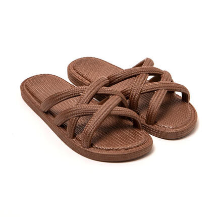 Sandalen Damen Brasileras Militärgrün mit Gummisohle