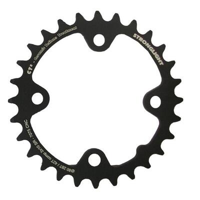 Stronglight Kettenblatt MTB f.Sram 2x10 innen 28 Zähne, schwarz, ct²