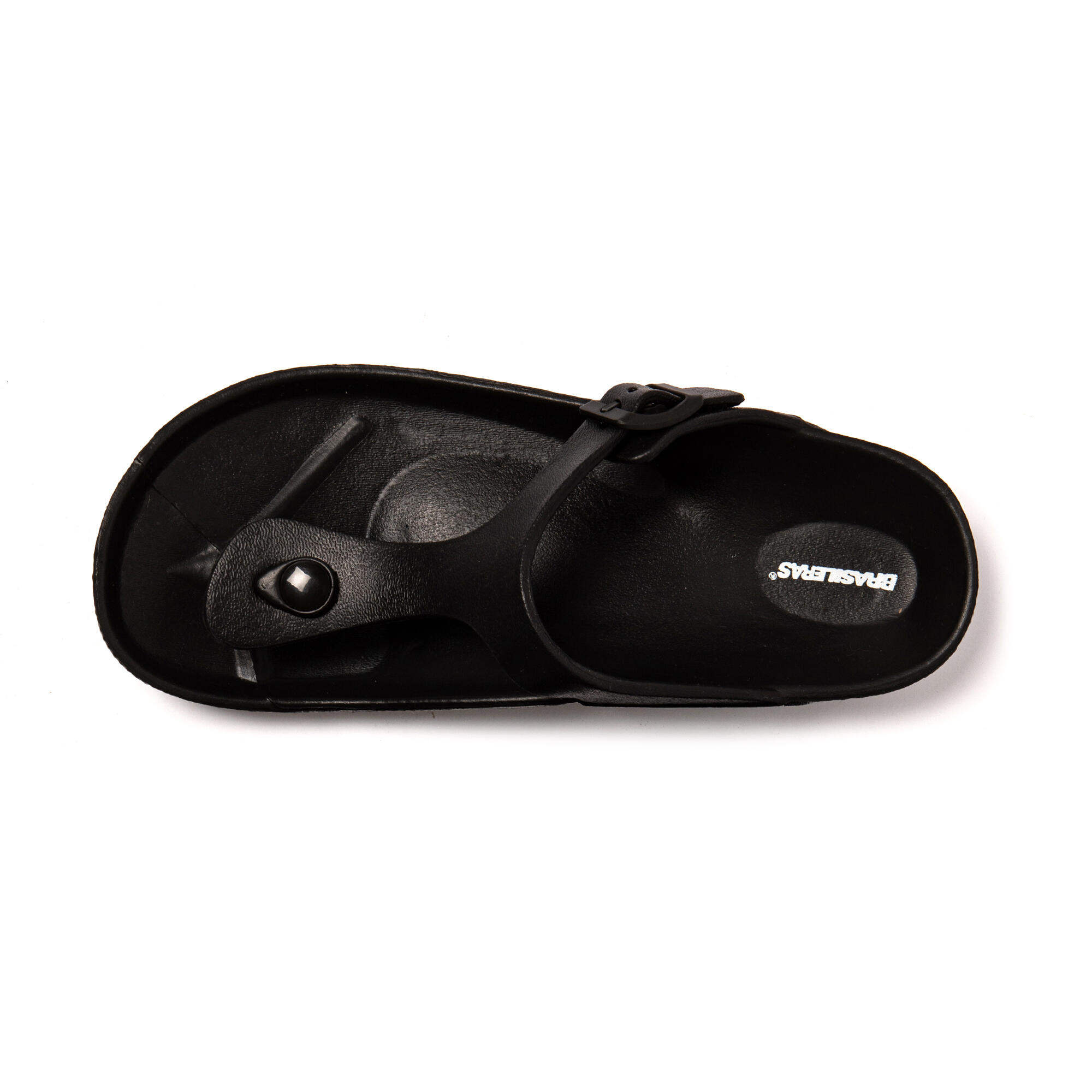 Sandalen Unisex Brasileras Schwarz mit Gummisohle 5/7