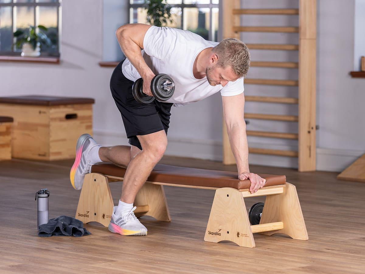 Banc de musculation Vira - banc incliné en bois massif - 148x42cm - max. 120 kg 3/8