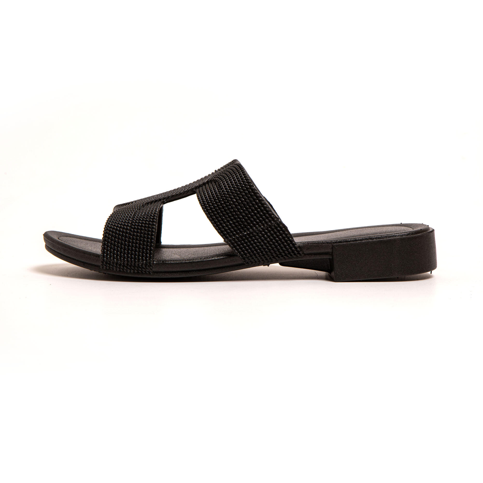 Sandali donna Brasileras Nero con suola in gomma 4/7