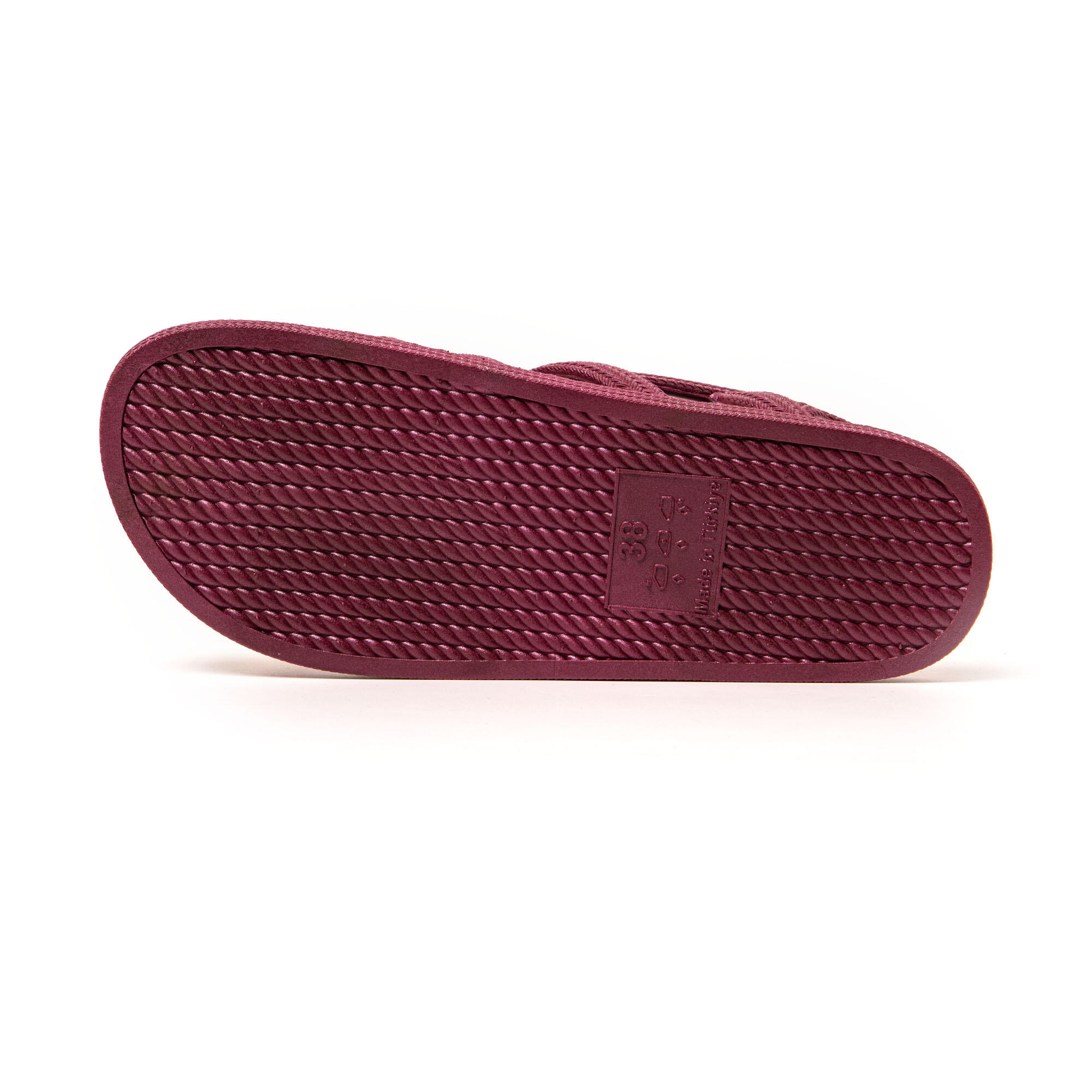 Sandales femme Brasileras Grenat semelle en gomme 7/7