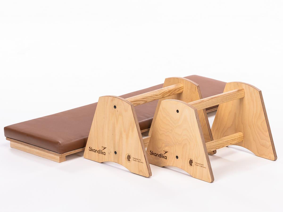 Banc de musculation Vira - banc incliné en bois massif - 148x42cm - max. 120 kg 2/8