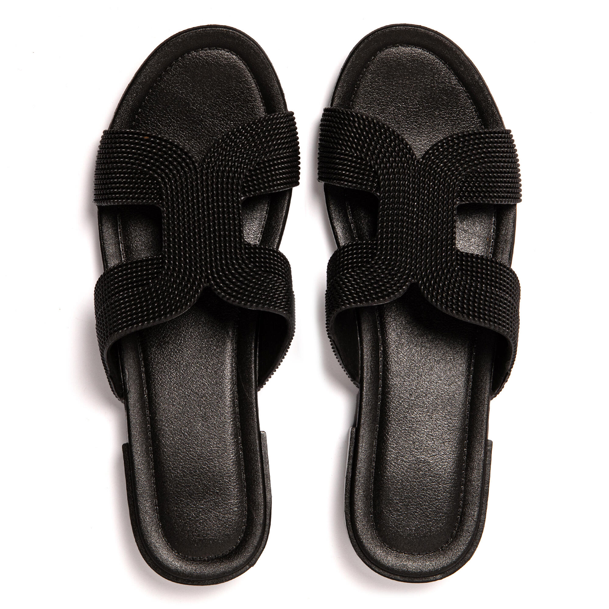 Sandali donna Brasileras Nero con suola in gomma 6/7