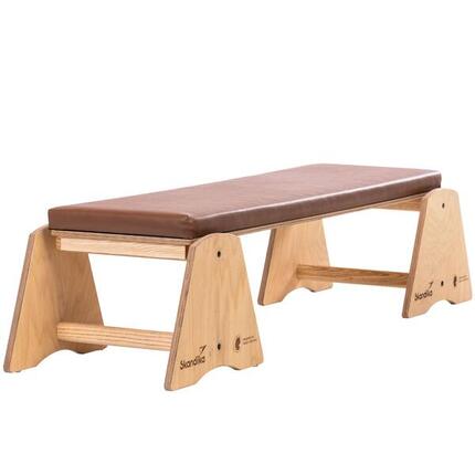 Banc de musculation Vira - banc incliné en bois massif - 148x42cm - max. 120 kg