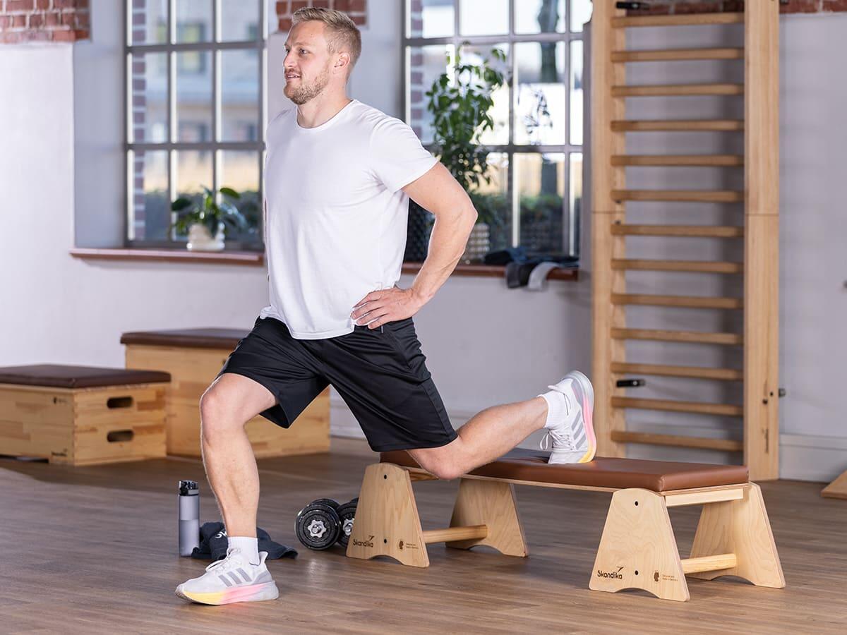 Banc de musculation Vira - banc incliné en bois massif - 148x42cm - max. 120 kg 5/8