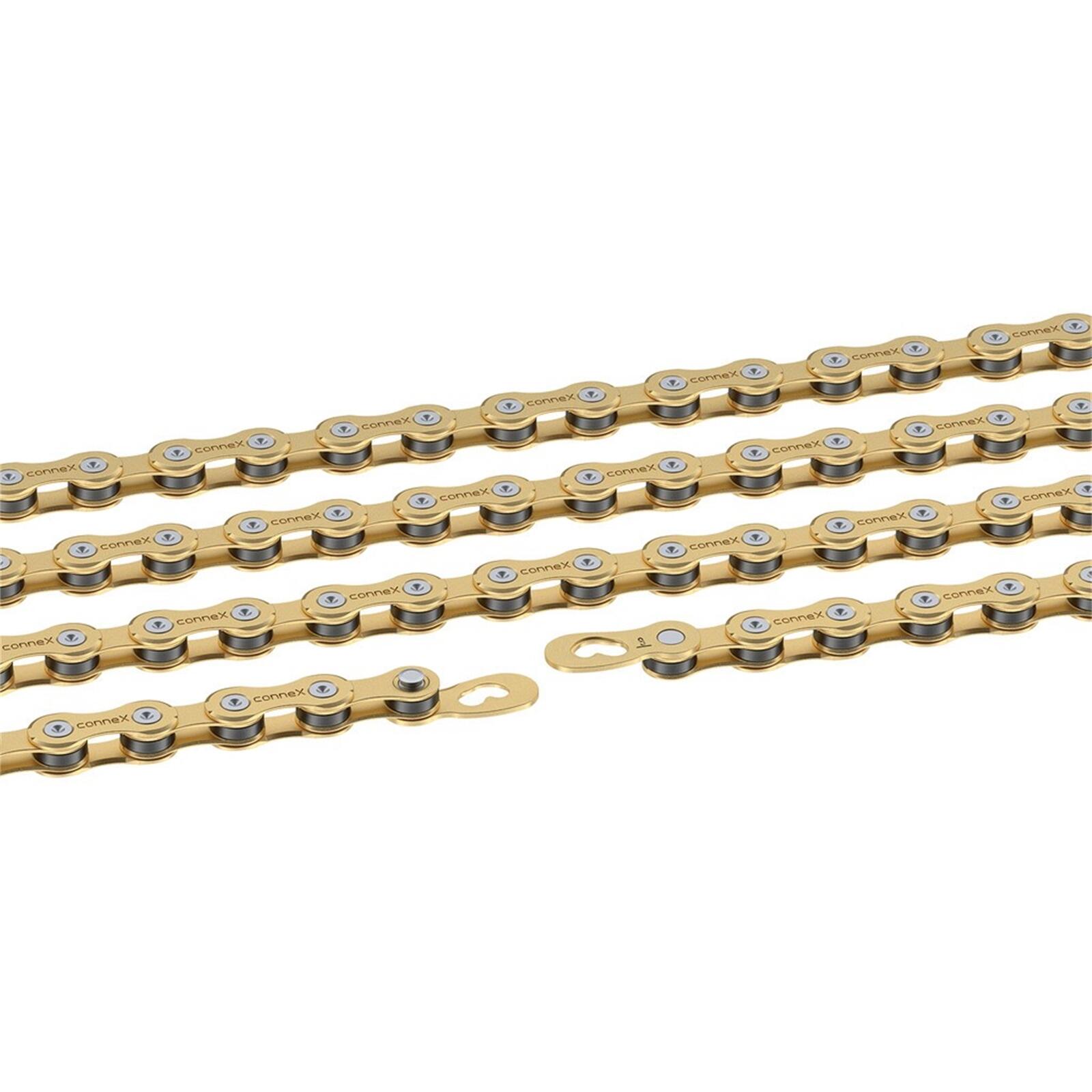 CONNEX Connex Fahrradkette 9sG, Gold, 9-Fach, 114 Glieder