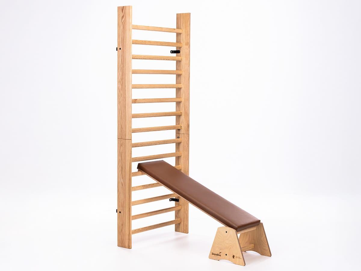Banc de musculation Vira - banc incliné en bois massif - 148x42cm - max. 120 kg 7/8