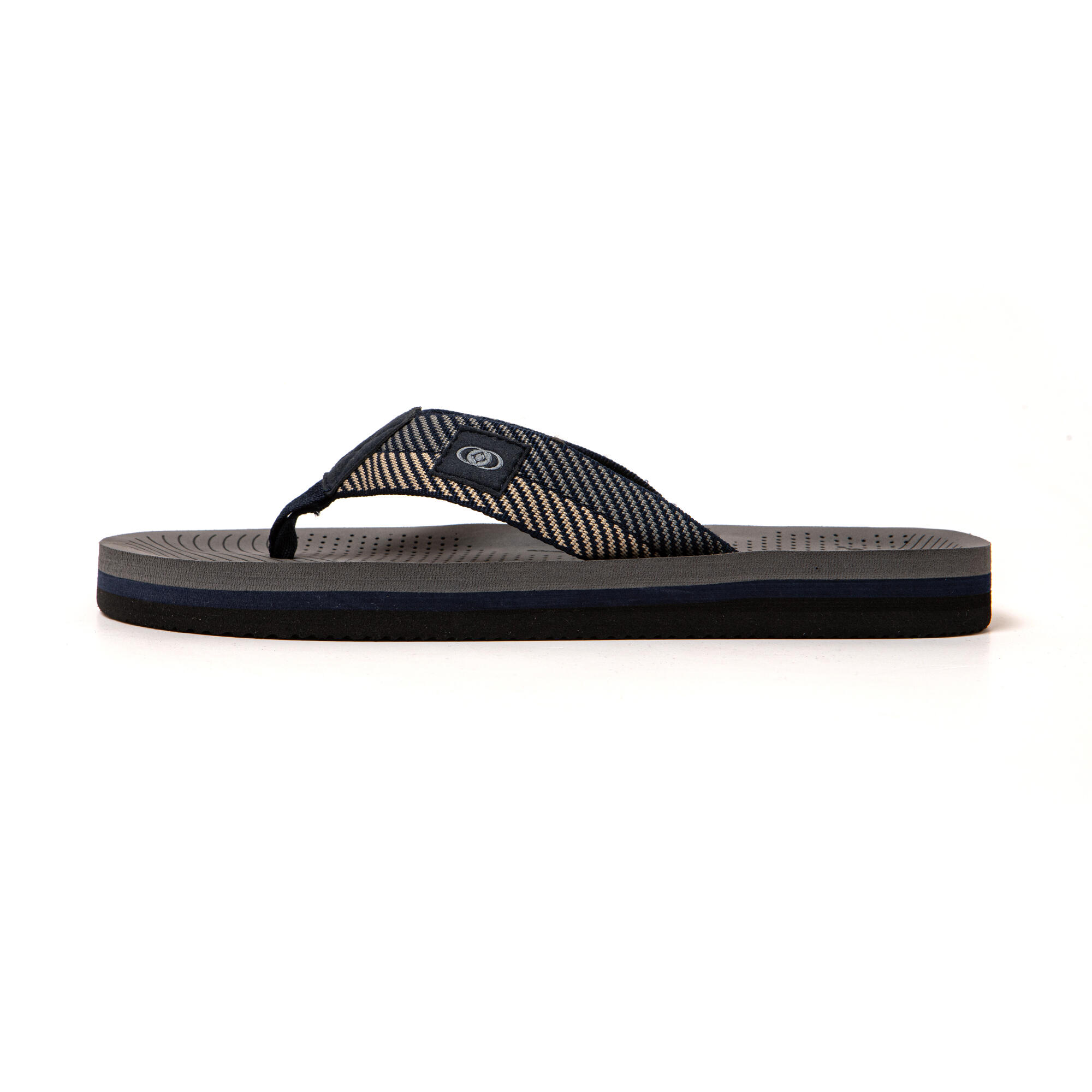 Strand slippers voor heren Brasileras Blauw met rubberen zool 4/7