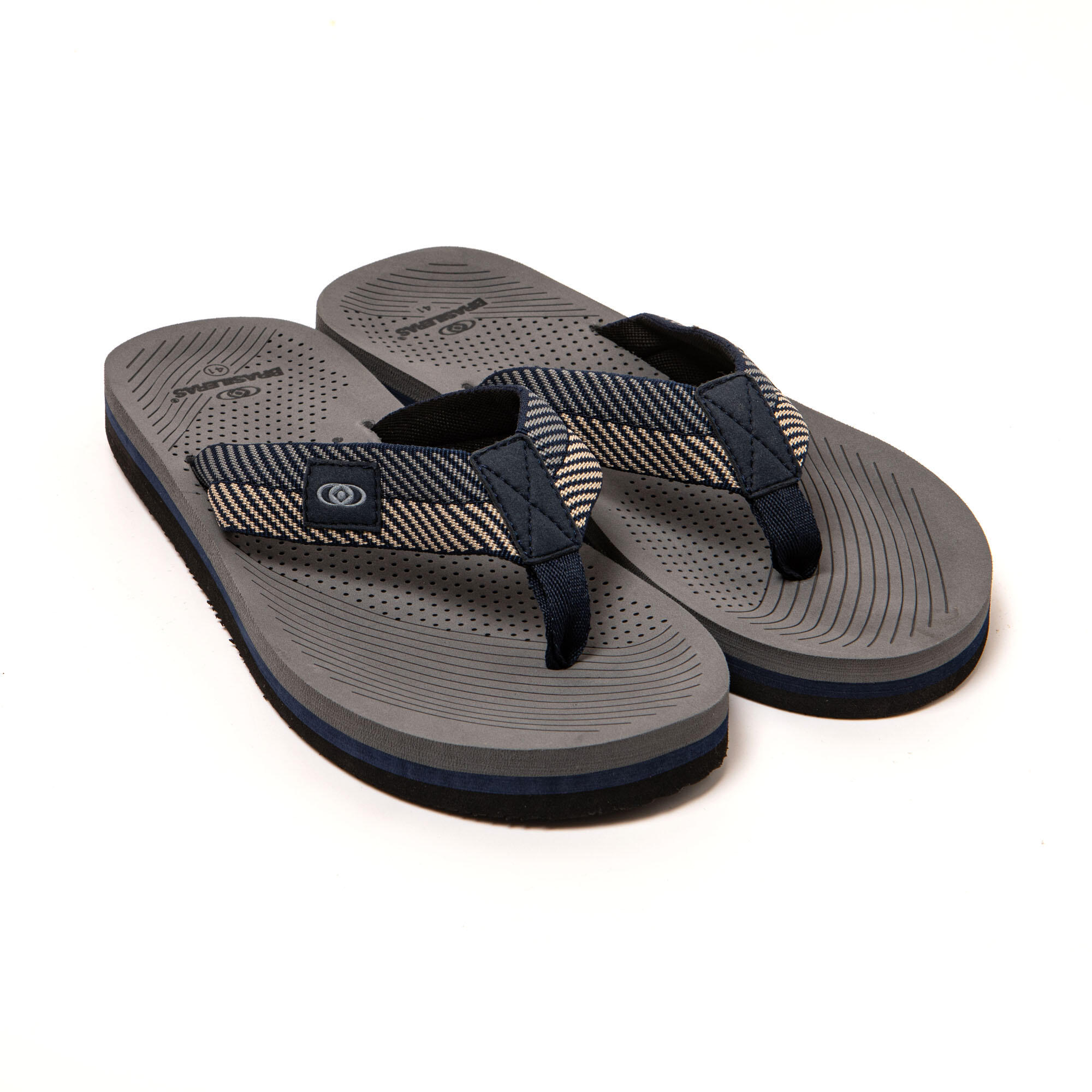 BRASILERAS Strand slippers voor heren Brasileras Blauw met rubberen zool