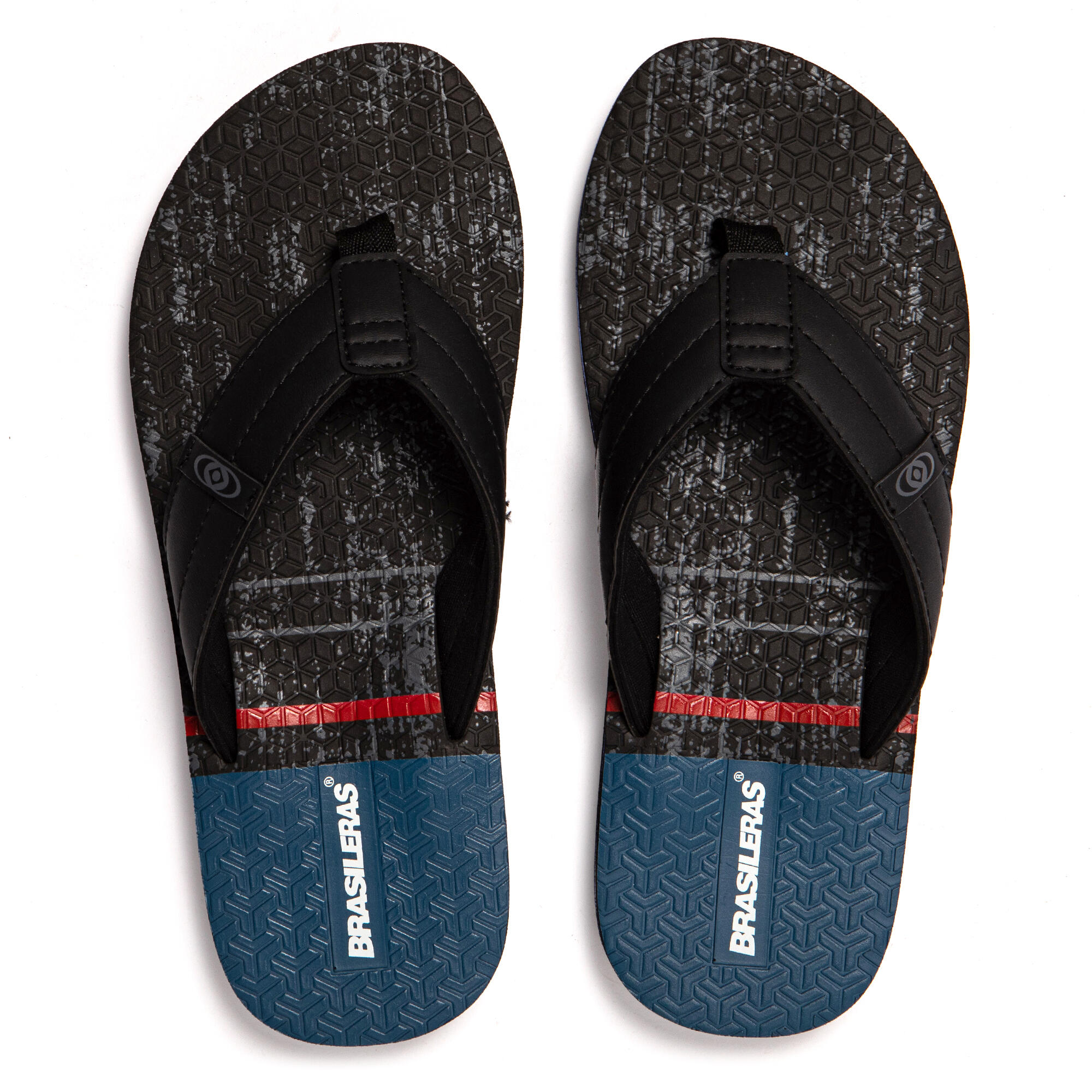 Chinelo masculino Brasileras Preto sola borracha 6/7