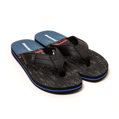 Chanclas playa hombre Brasileras Negro suela goma