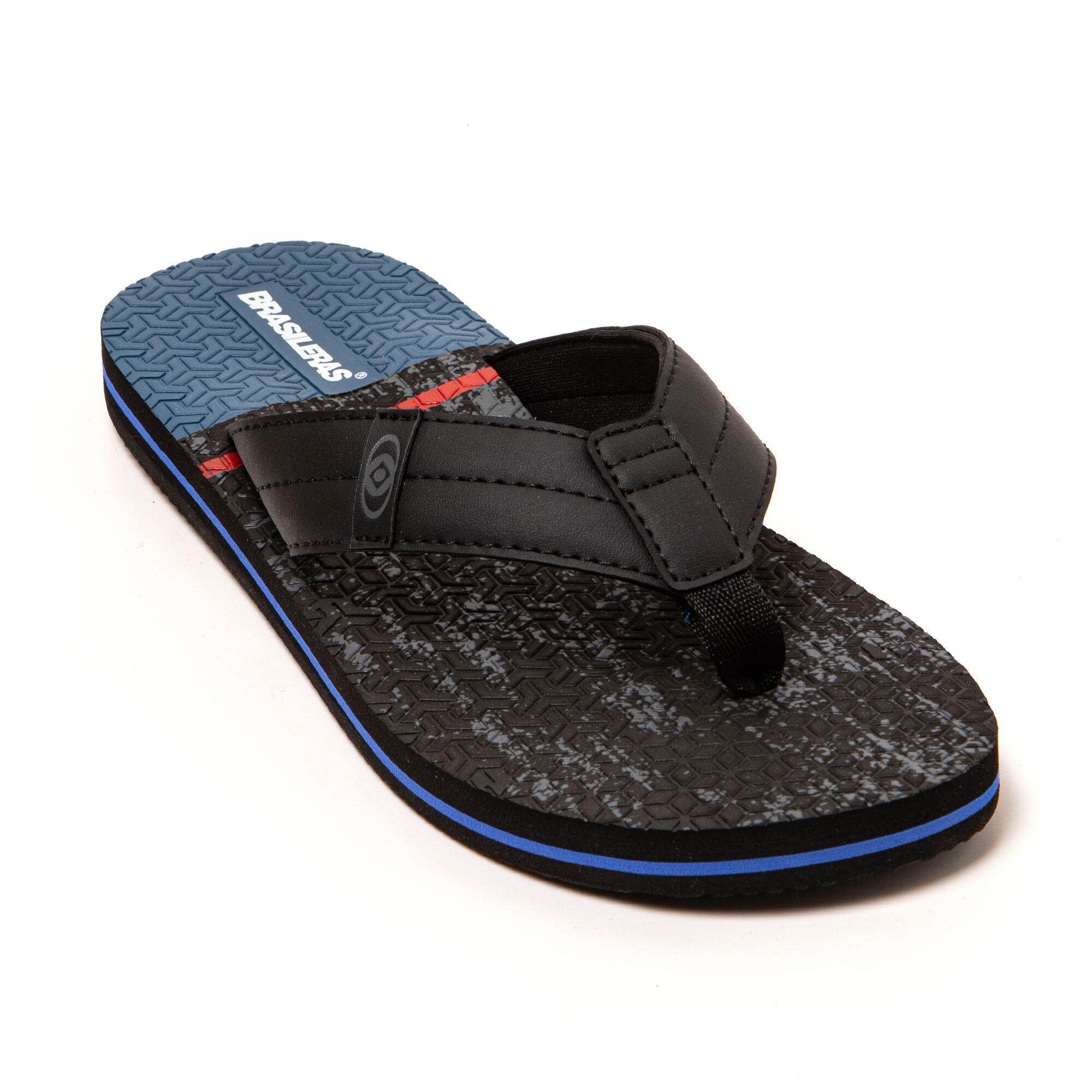Chinelo masculino Brasileras Preto sola borracha 2/7