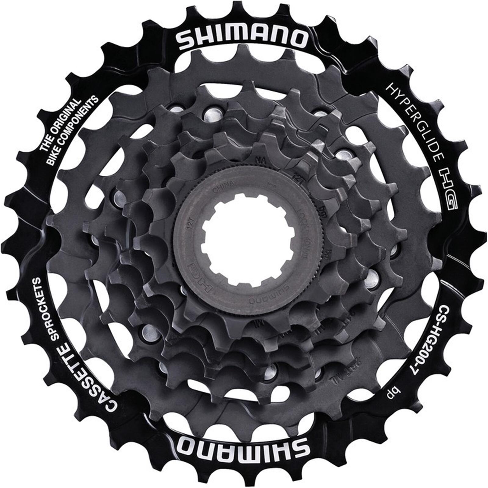 SHIMANO Shimano Zahnkranz-Kassette CSHG200 7-fach 12-14-16-18-21-26-32 Zähne