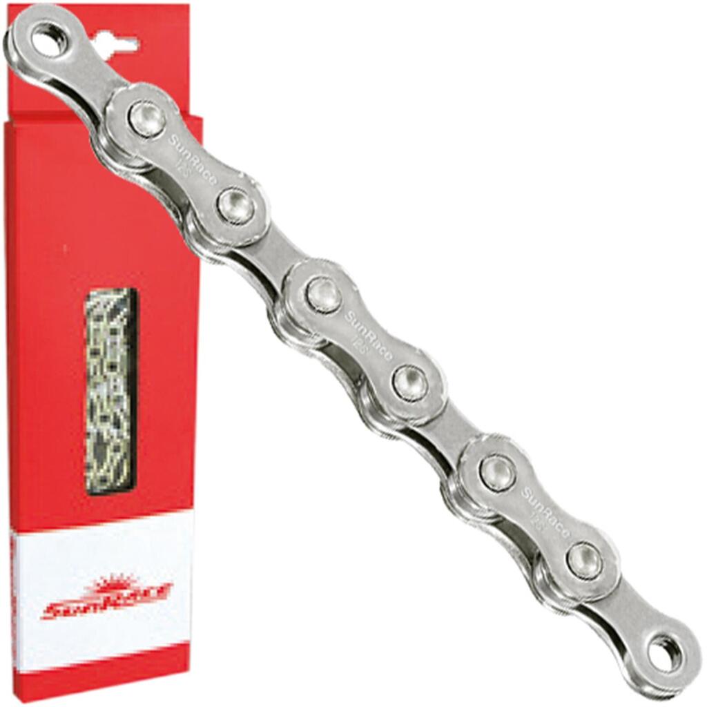 Sunrace 12-Speed Chain CN12A-BOX 126L Silver - Durable & Stylish