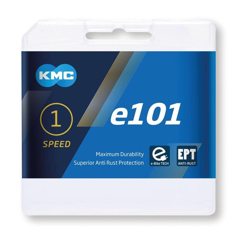 KMC E101 EPT Chaîne de vélo pour E-bikes - 112 Maillons - Argent      5900€     KMC KMC E101 EPT Chaîne de vélo pour E-bikes - 112 Maillons - ArgentVendu exclusivement en ligne   
